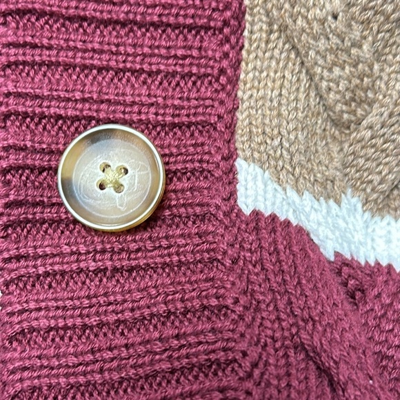 Lands' End Women's Heavy Cotton Cable Drifter Shawl Collar Cardigan Sweater, 2X - Picture 5 of 9